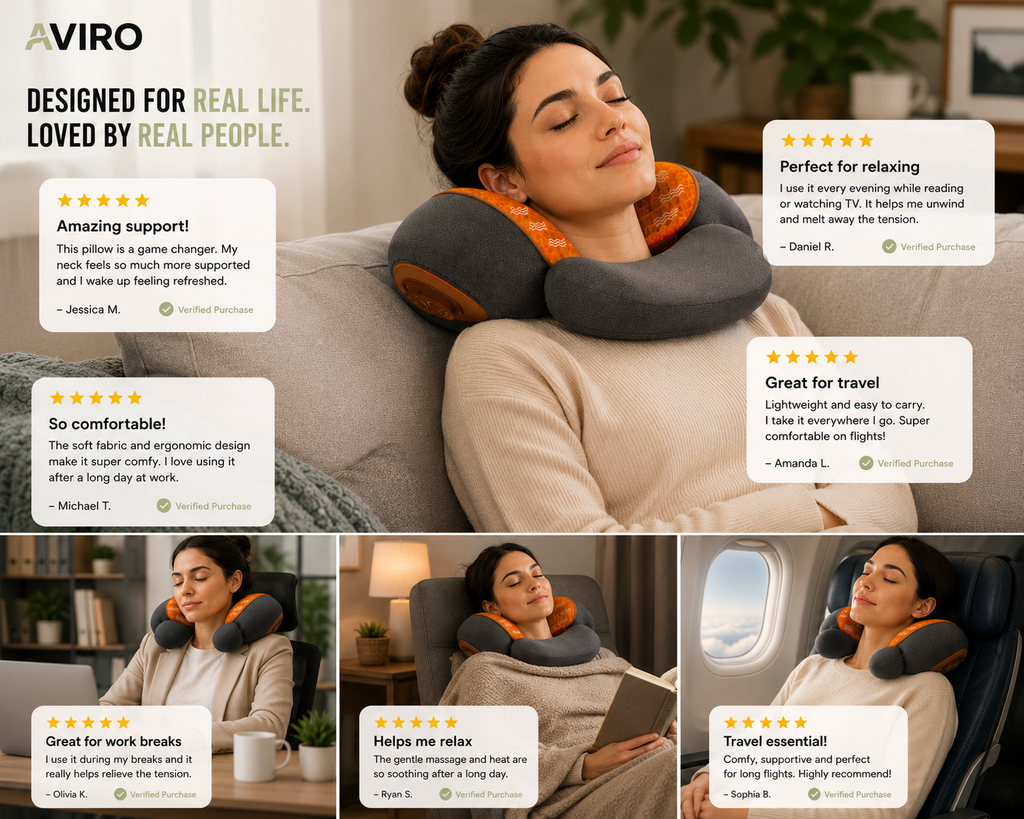 Aviro CerviEase™ – Smart Neck Therapy Pillow