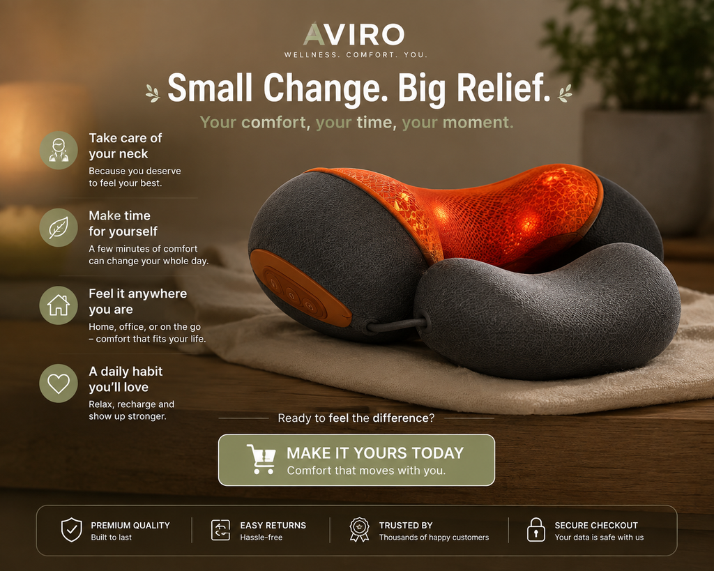 Aviro CerviEase™ – Smart Neck Therapy Pillow