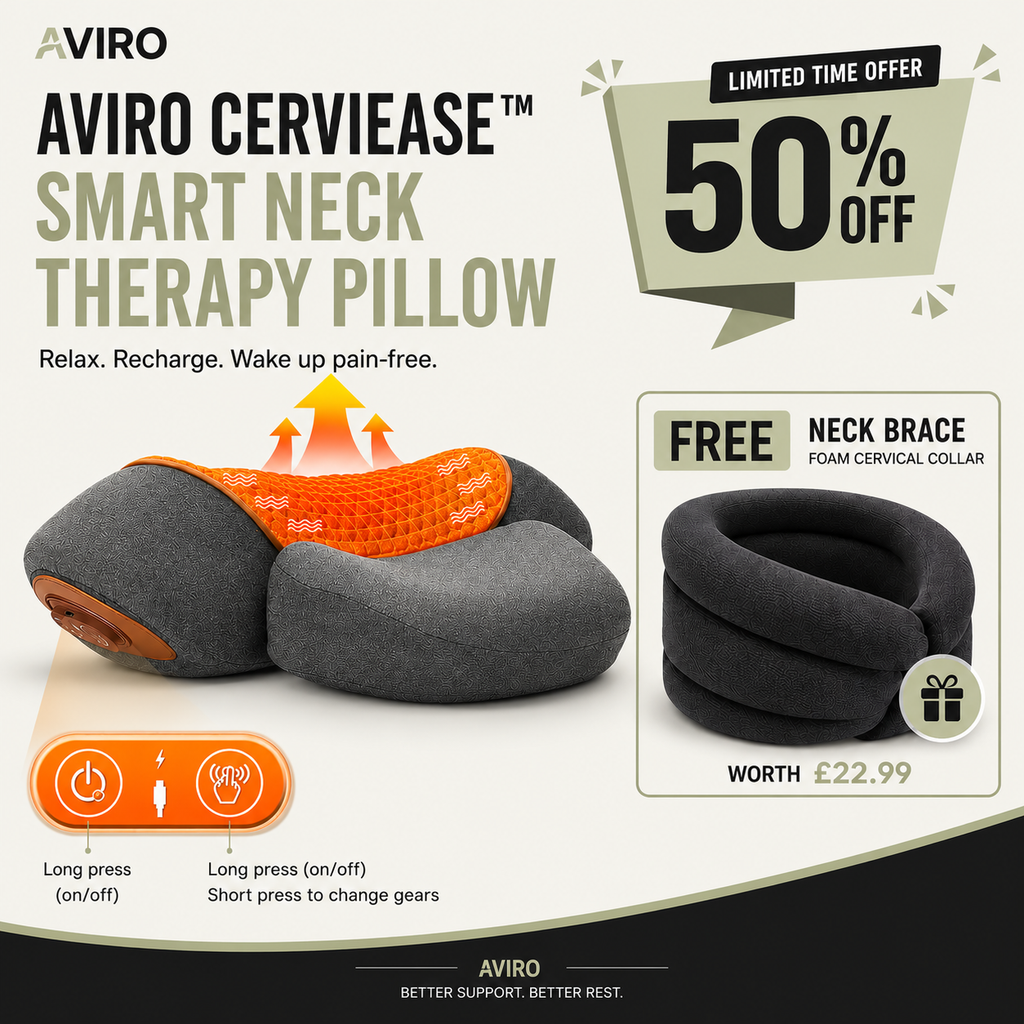 Aviro CerviEase™ – Smart Neck Therapy Pillow