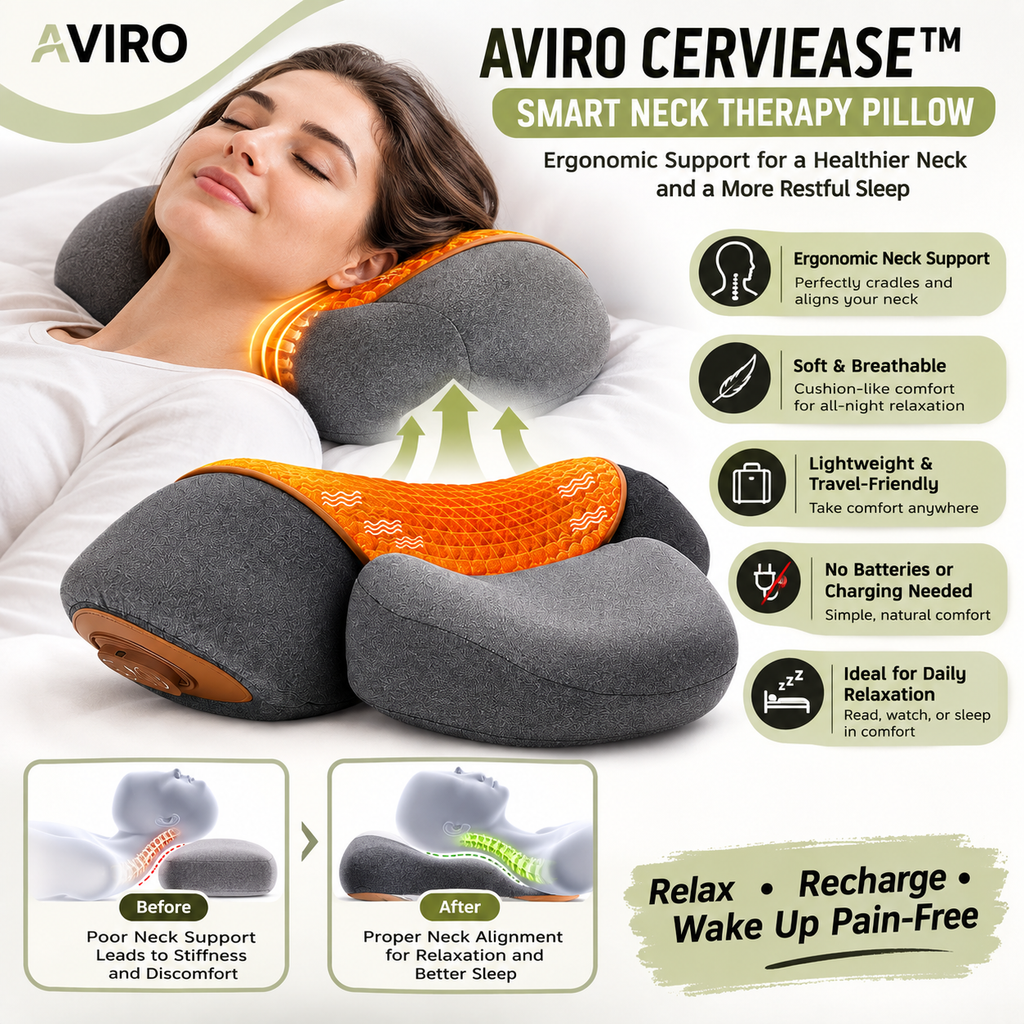 Aviro CerviEase™ – Smart Neck Therapy Pillow